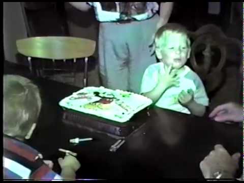 Dustin Opening Birthday Presents 1987