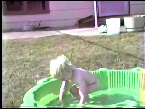 Dustin Playing in his baby pool