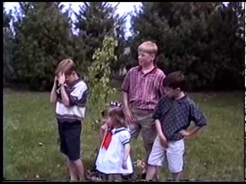 Jumping on Trampoline Easter 1995