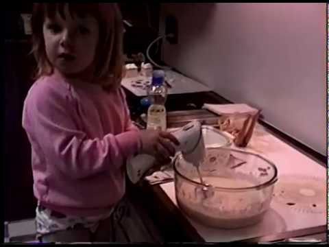 Kelsey Baking a Cake