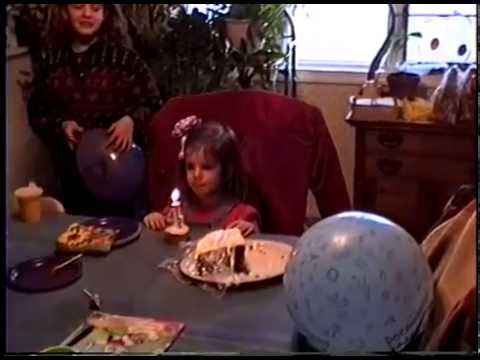 Kelsey Celebrating Her 4th Birthday at Shellie’s House 1996